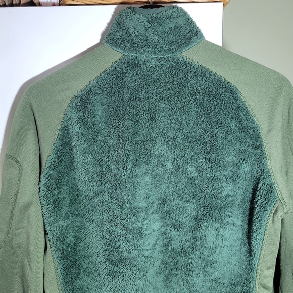 Patagonia sherpa mock neck pullover sweater green  small - Picture 4 of 7